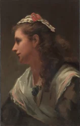 Il suo primo modello-Miss Russell, c.1873