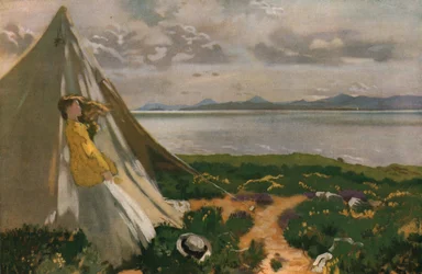 Una giornata ventosa: Howth Head, inizio XX secolo, c1930