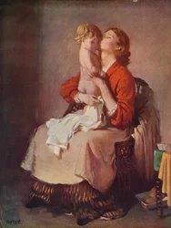 Lady Orpen e bambino, 1935