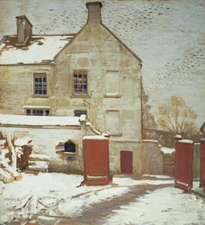 Cortile nella neve, Sutton Veny
