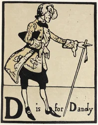 D è per Dandy, illustrazione da 