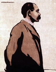Ritratto di Rudyard Kipling - di William Nicholson (1872-1949)