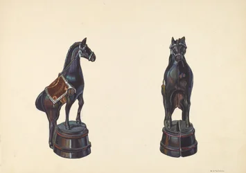 Cavallo su barile, c. 1938