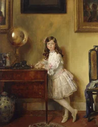 Miss Annie Harmsworth in un interno