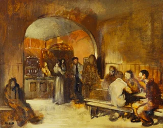 Interno di una taverna
