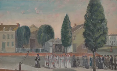 Processione funebre infantile, anni 1870