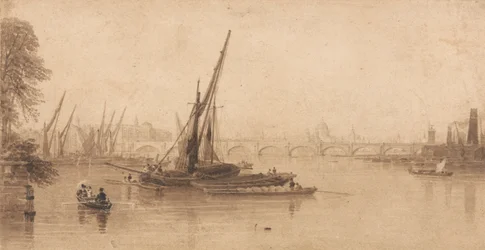 Ponte di Waterloo dal giardino del Sig. A. Taylor, Esq.