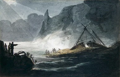 Scena costiera rocciosa