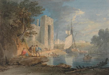 Veduta di Caernarvon, Galles