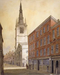Chiesa di St Margaret Pattens, Eastcheap, Città di Londra, 1815