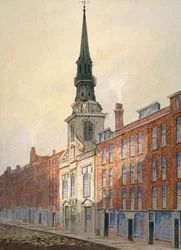 Chiesa di San Martino dentro Ludgate e Ludgate Hill, Città di Londra, 1815