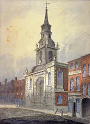Chiesa di San Giorgio, Borough High Street, Southwark, Londra, c. 1815