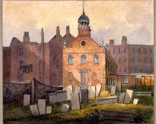 Chiesa Vecchia di St Marylebone, Londra, c1815