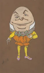 Costume di Humpty Dumpty per Alice nel Paese delle Meraviglie