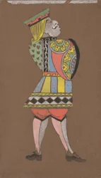 Fante di cuori (costumi per Alice nel Paese delle Meraviglie)