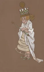 Costume della Regina Bianca per Alice nel Paese delle Meraviglie