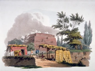 Fornace di mattoni vicino a Sloane Street, Chelsea, Londra, 1812
