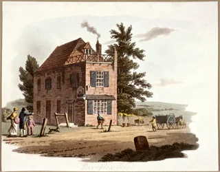 Brompton Road, Kensington, Londra, c1810