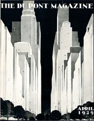 Grattacieli, copertina della rivista DuPont, aprile 1929