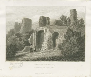 Castello di Dudley - Il Mastio: incisione, nd [c1831]