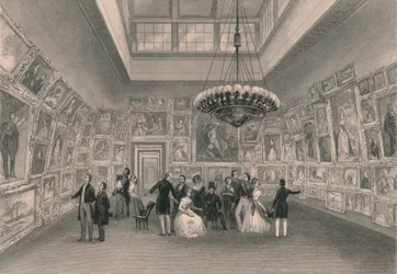 Esposizione della Royal Academy - Vista privata, c1844