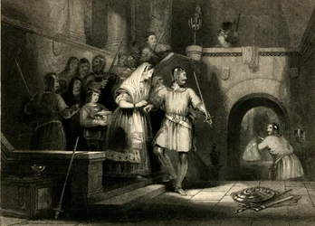 Salvataggio della contessa De Burgh, dal castello di Montgomery, 1836