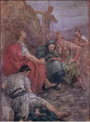 Bruto e i suoi compagni dopo la battaglia di Filippi, da Plutarch Lives pubblicato da T C & E C Jack Ltd