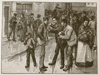 Lo sciopero di Preston, illustrazione da 