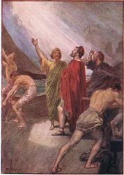 Timoleone che salpa per la Sicilia, da Plutarch Lives pubblicato da T C & E C Jack Ltd