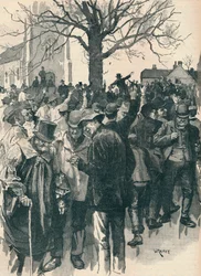 Sciopero dei lavoratori agricoli del Warwickshire: incontro a Whitnash, 1872