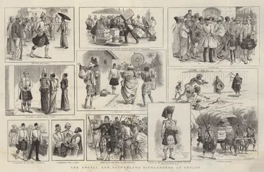 Gli Argyll e Sutherland Highlanders a Ceylon