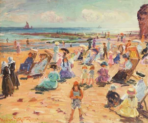 Scena di spiaggia