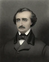 Ritratto di Edgar Allan Poe (1809-1849), scrittore americano.