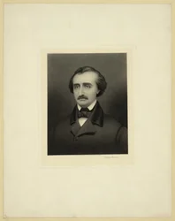 Ritratto di Edgar Allan Poe 1809-1849, ca 1896