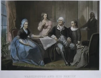 Washington e la sua famiglia