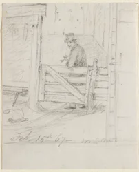 Riposo sulla recinzione, 1867