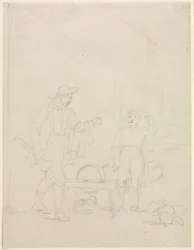 Chi girerà la macina?, c. 1850