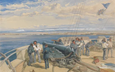Sebastopoli, schizzato dal ponte della H. M. S. Sidon, feb. 1855