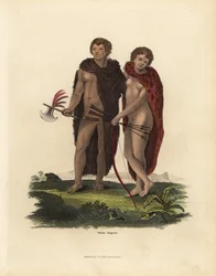 Uomo e donna africani albini