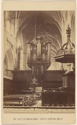 Cattedrale di Exeter, coro che guarda a ovest.