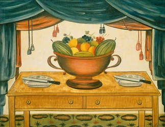 Ciotola di frutta, 1830 circa (olio su tela)