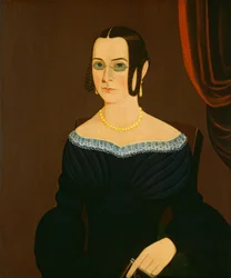 Signora con gli occhiali, 1840 circa (olio su tela)