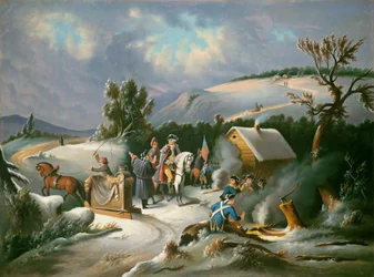 Washington a Valley Forge, metà del XIX secolo (olio su tela)