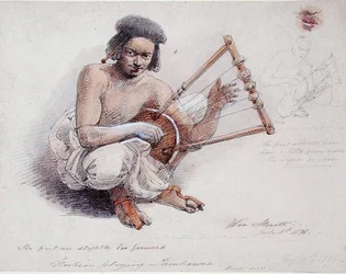 Nubiano che suona il tamburello, 8 luglio 1878