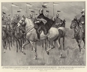 Il Kaiser e i reali, Sua Maestà ispeziona il reggimento a Shorncliffe
