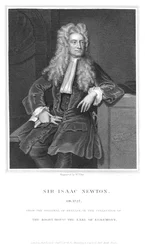 Isaac Newton, matematico e fisico inglese, 1836
