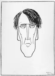 Caricatura di W.B. Yeats, 1898