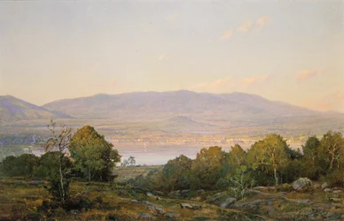 Tramonto a Centre Harbor, New Hampshire