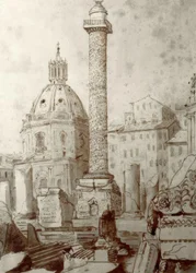 La colonna di Traiano a Roma