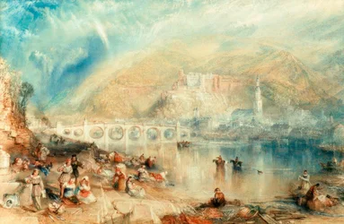 Heidelberg con un arcobaleno